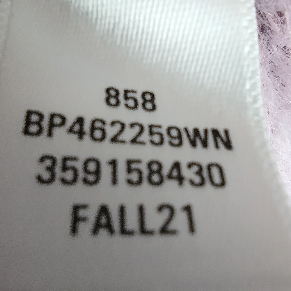 BP Fuzzy Purple Blouse Size 1X NWT - Picture 6 of 7